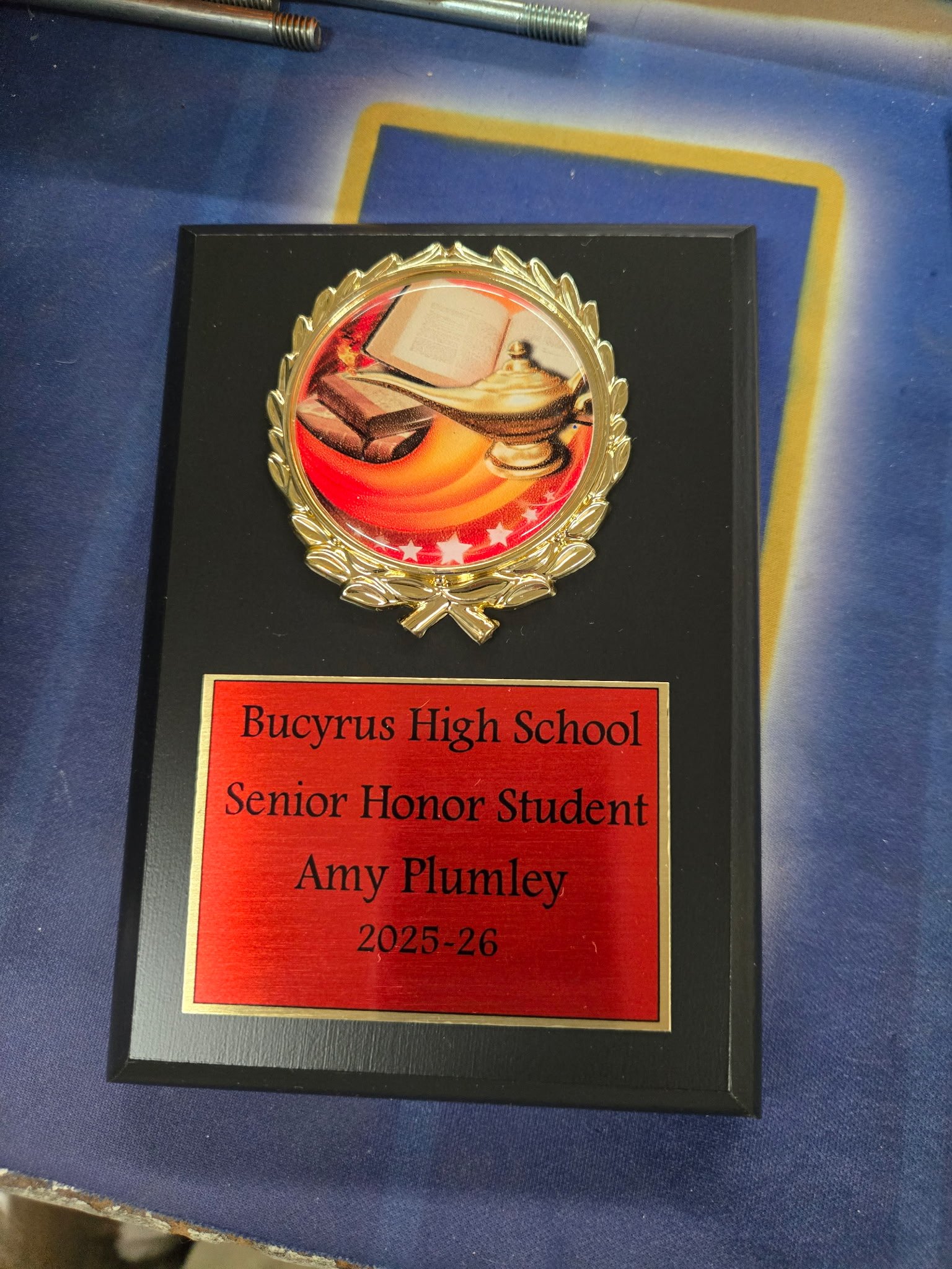 Academic Award Plaque
